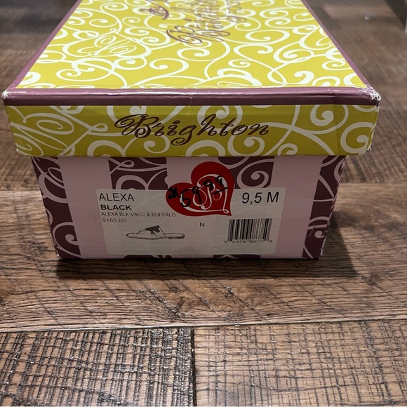 Brighton Black Embossed Sandals - Picture 2 of 6